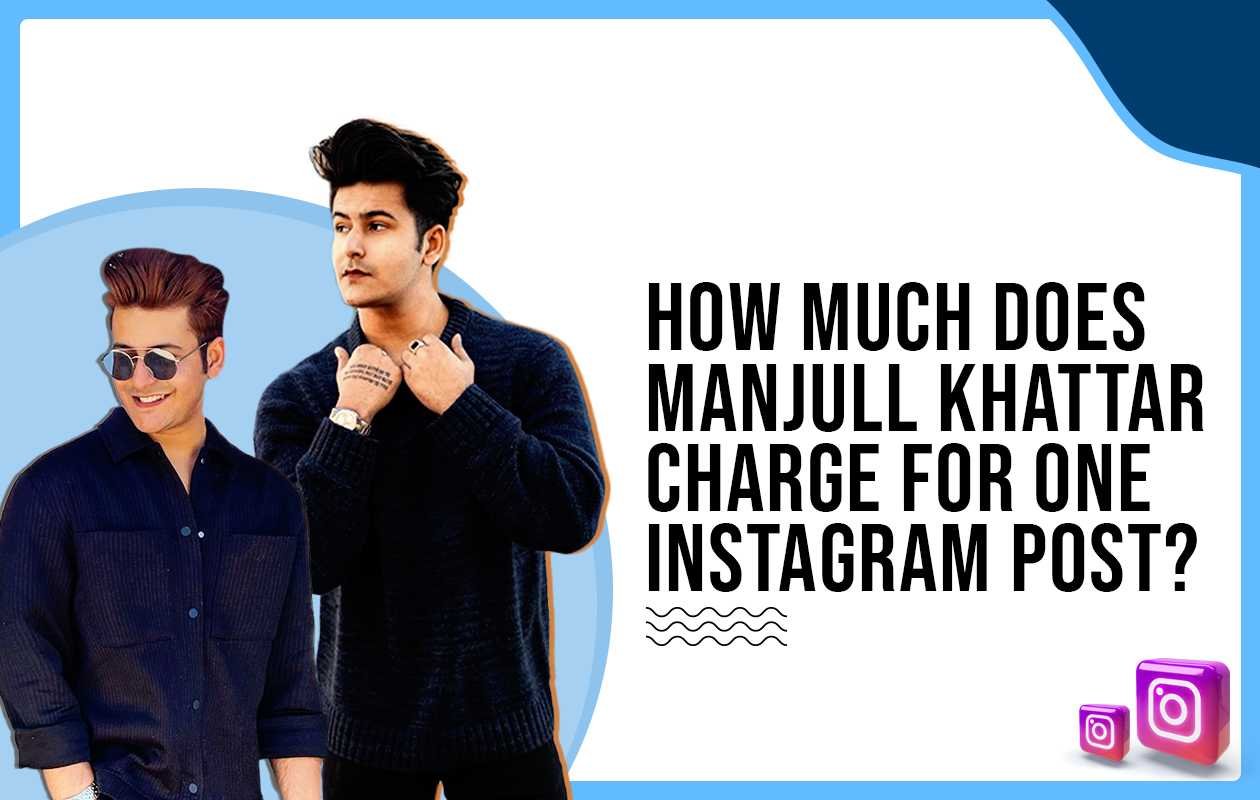 Idiotic Media | How Much Does Manjull Khattar Charge for One Instagram Post?