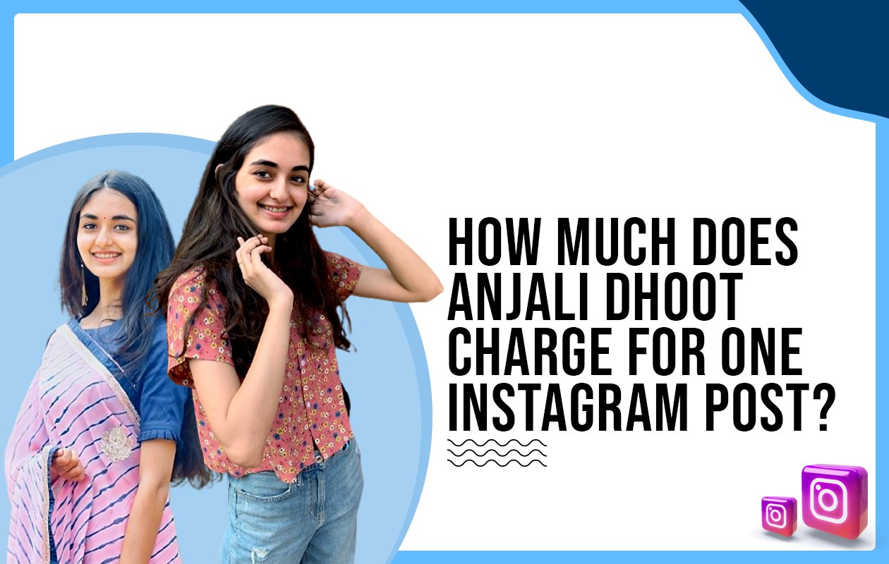 Idiotic Media | How much does Anjali Dhoot charge for one Instagram post?