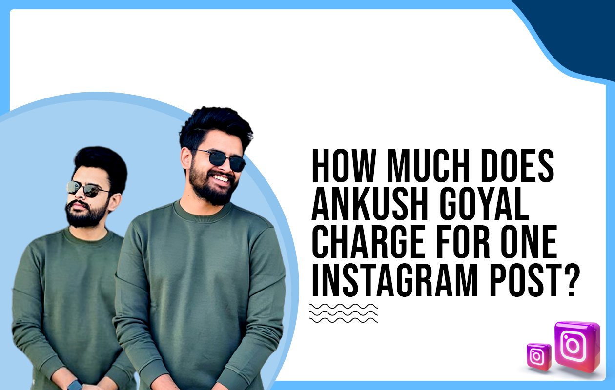 Idiotic Media | How much does Ankush Goyal charge for One Instagram Post?