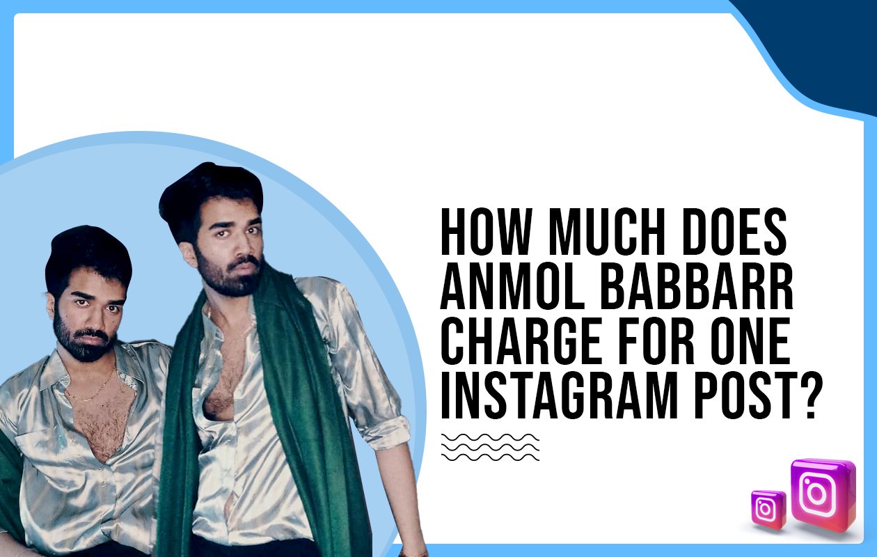 Idiotic Media | How much does Anmol Babbarr charge for one Instagram post?