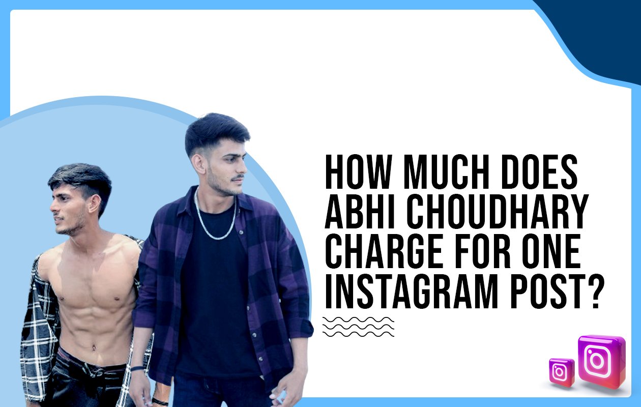 Idiotic Media | How much does Abhi Choudhary charge for One Instagram Post?