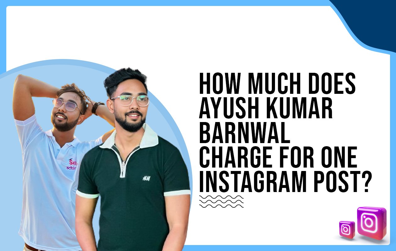 Idiotic Media | How much does Ayush Kumar Barnwal charge for one Instagram post?