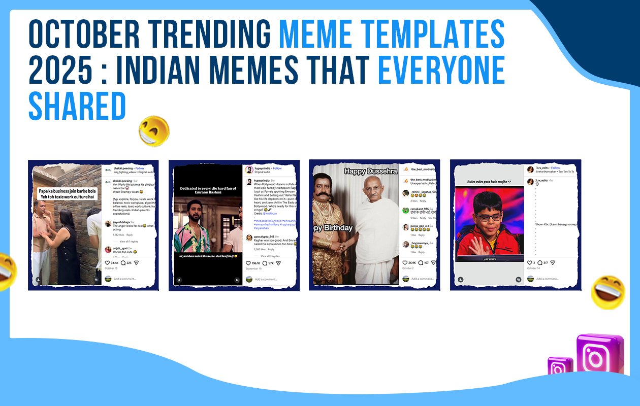 Idiotic Media | October Trending Meme Templates 2025 : Indian Memes That Everyone Shared