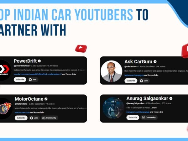 Top Indian Car YouTubers to Partner With